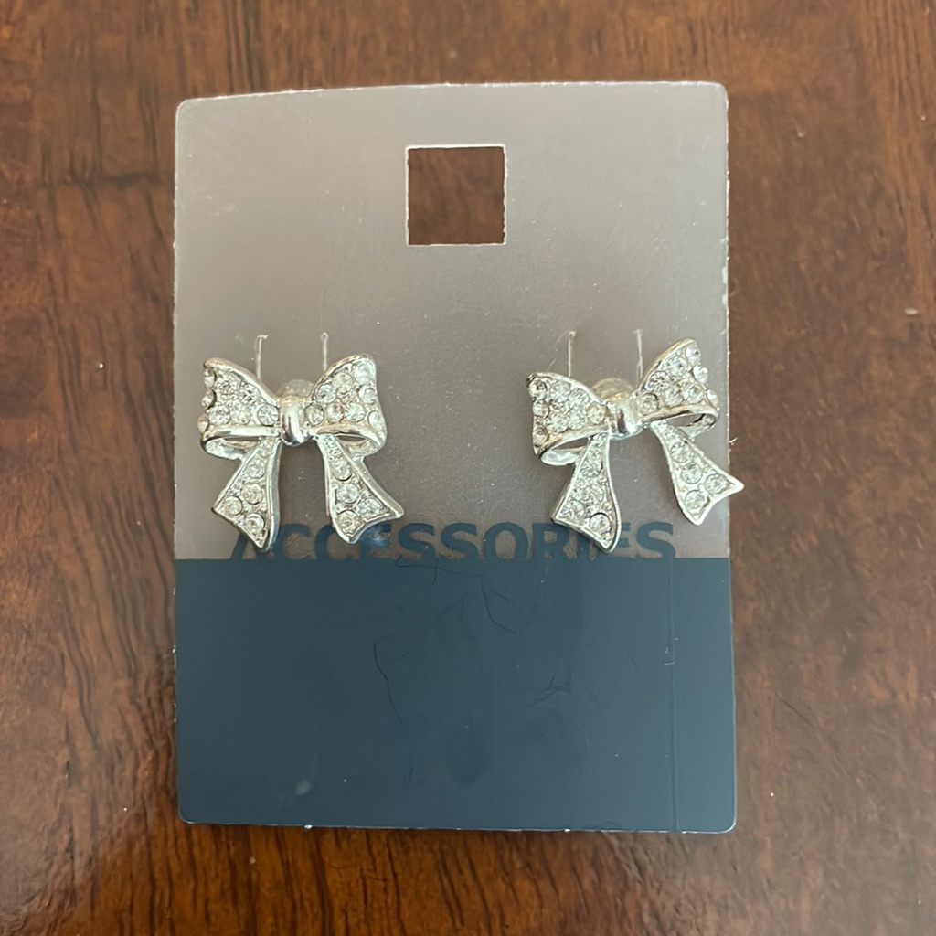 Bow Earrings From Old Navy
